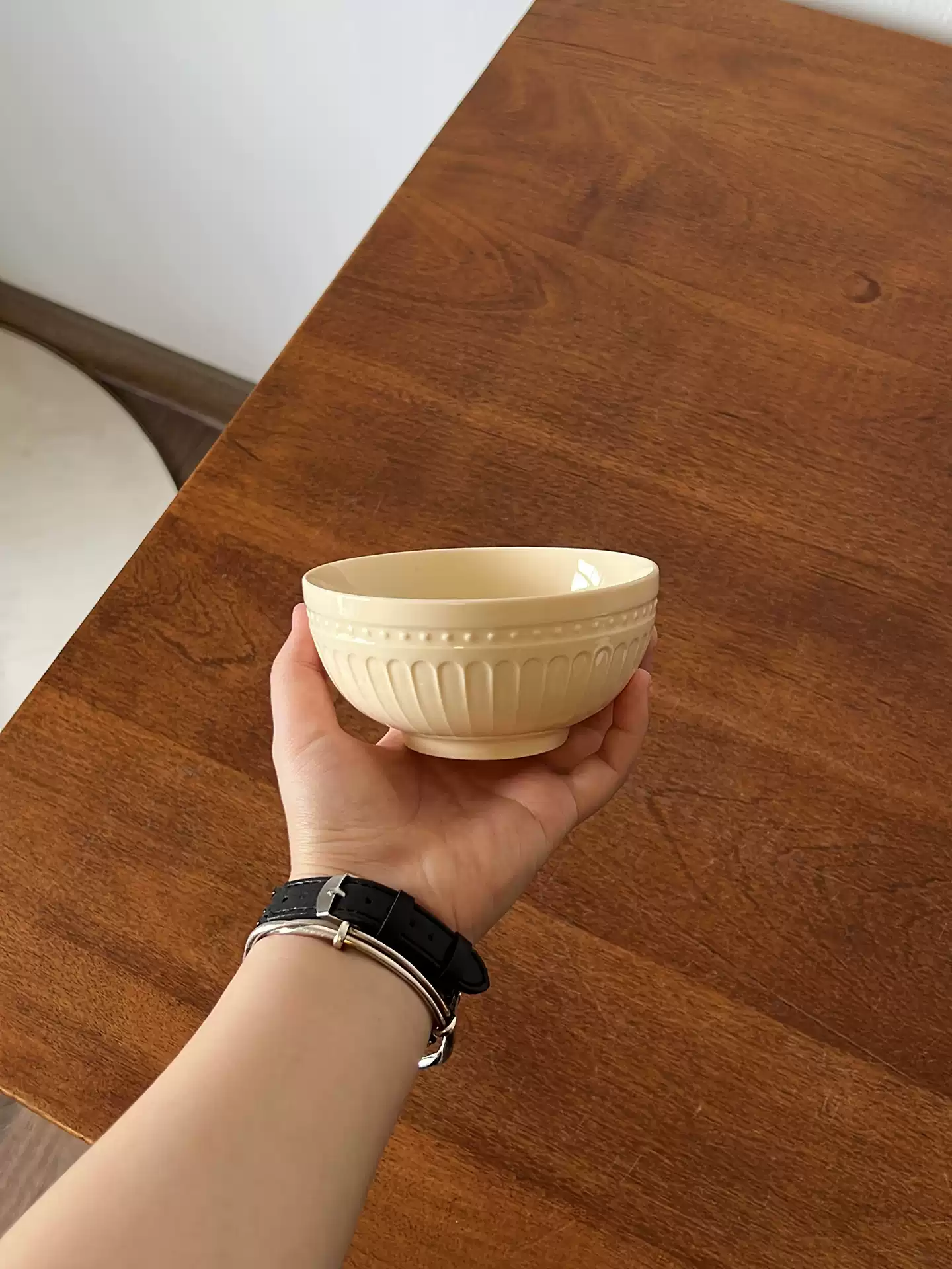 Nordic Vintage Relief Ceramic Bowl Set - Assorted Textured Tableware